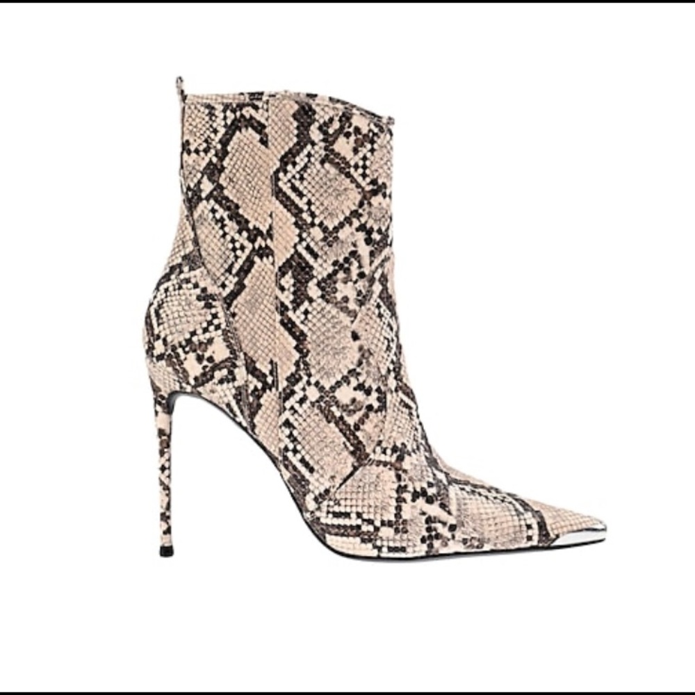 Steve Madden Snake Print Ankle Boots